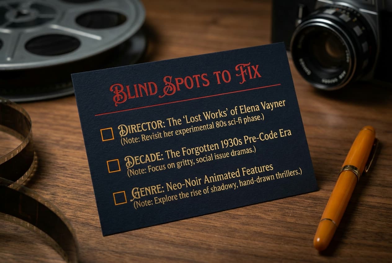 Blind-spot checklist — original data graphic